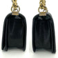 CHANEL Boy Chanel Caviar Skin Black Gold Hardware