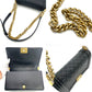 CHANEL Boy Chanel Caviar Skin Black Gold Hardware
