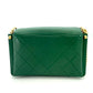 CHANEL Coco mark chain shoulder bag Green Gold Harwere