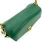CHANEL Coco mark chain shoulder bag Green Gold Harwere