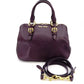 MIU MIU Madras Handbag RL0058 Purple 2-way Shoulder Bag