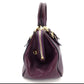 MIU MIU Madras Handbag RL0058 Purple 2-way Shoulder Bag
