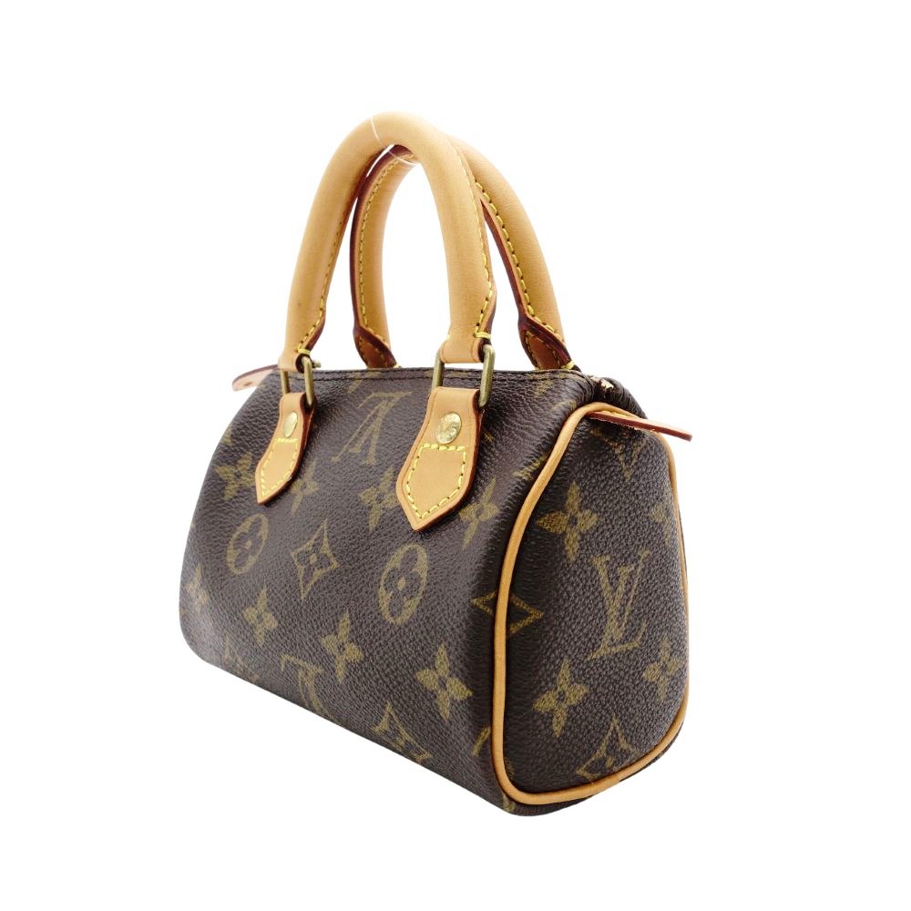 Louis Vuitton Speedy Mini Monogram Canvas Handbag 2-Way Crossbody R801110
