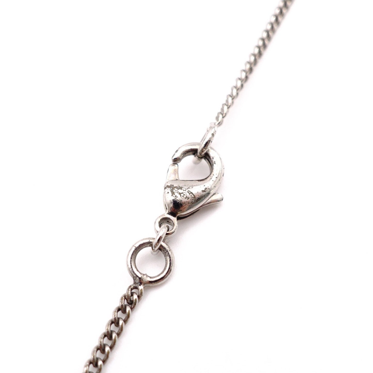 CHANEL シャネル ネックレス メタル/ラインストーン シルバー【中古】 レディース