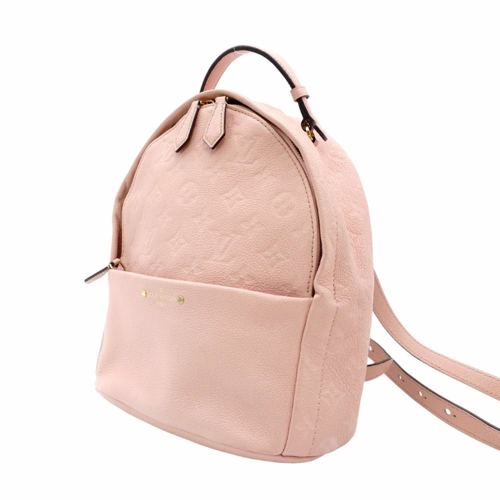 Louis Vuitton Sorbonne Monogram Implant Pink Leather Backpack Rucksack 7-11-699