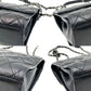CHANEL caviar skin Single flap Double chain bag