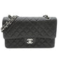 CHANEL caviar skin Double flap chain shoulder bag