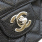CHANEL caviar skin Double flap chain shoulder bag