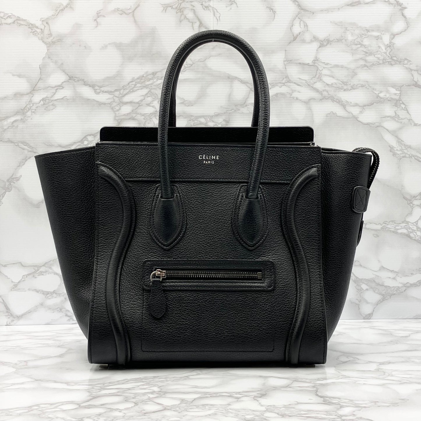 CELINE Luggage Micro Shopper Handbag