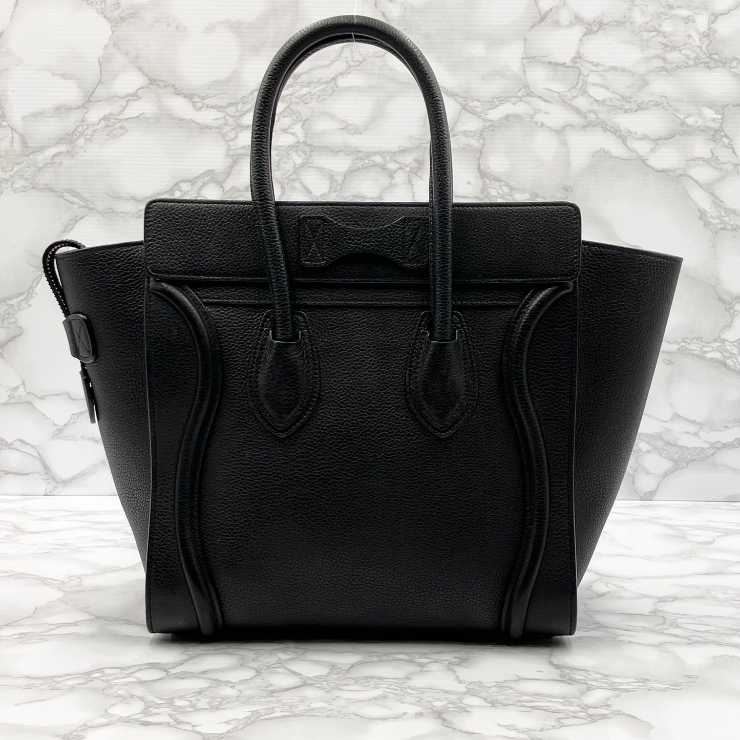 CELINE Luggage Micro Shopper Handbag