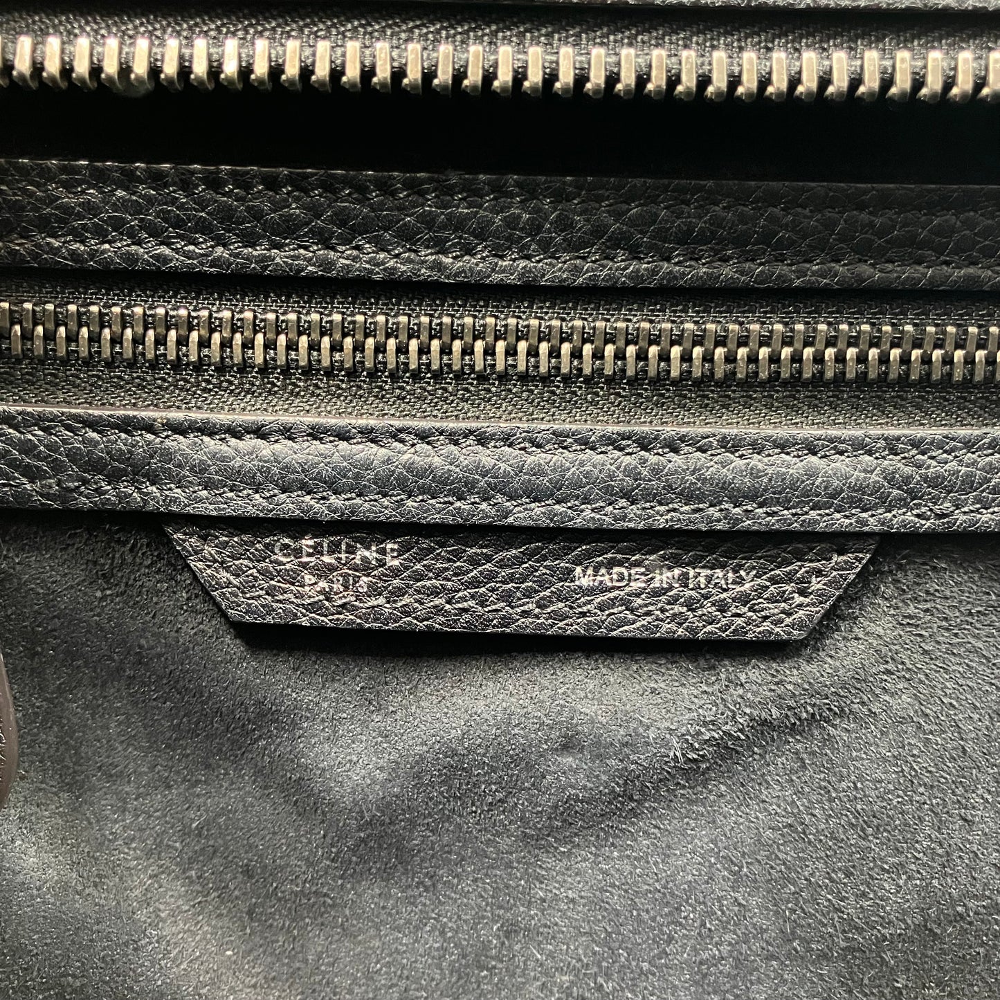 CELINE Luggage Micro Shopper Handbag