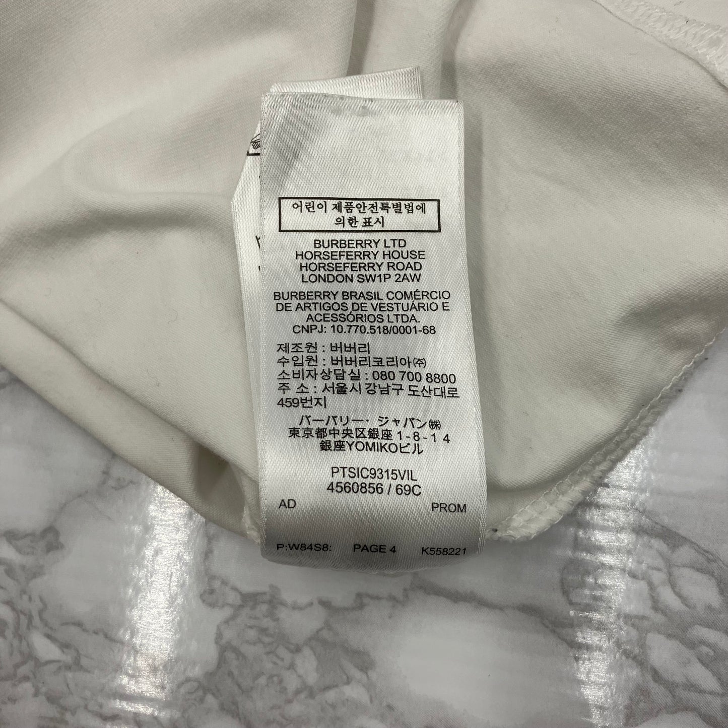 BURBERRY T-shirt Size XS