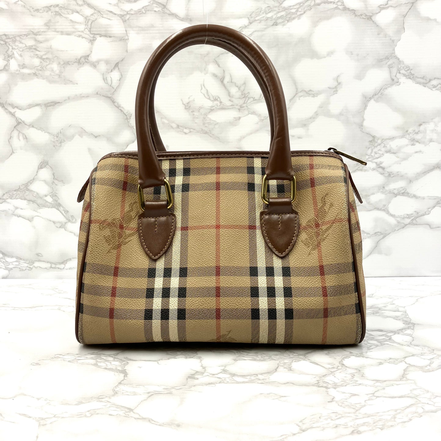 BURBERRY Mini Boston Bag Nova Check