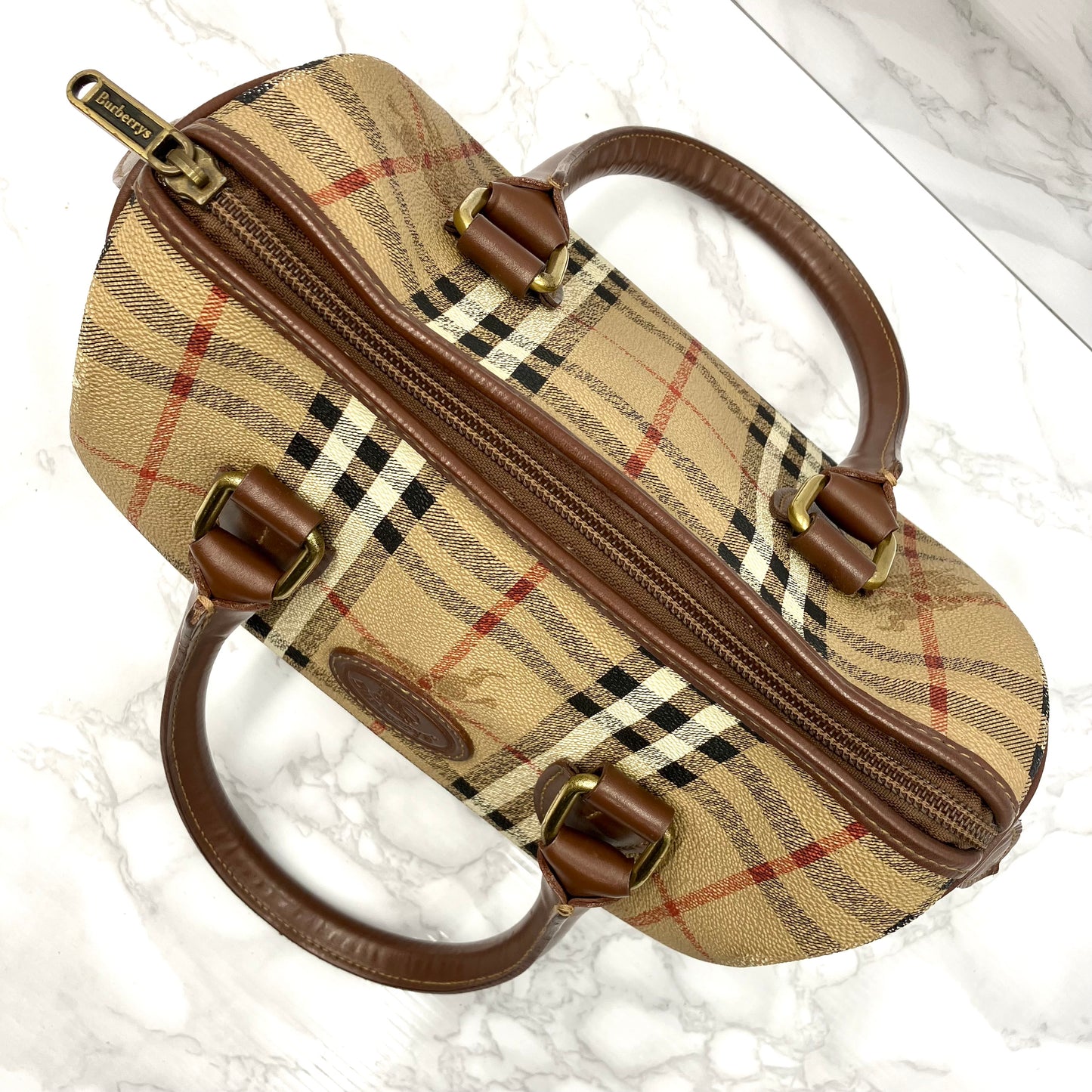 BURBERRY Mini Boston Bag Nova Check