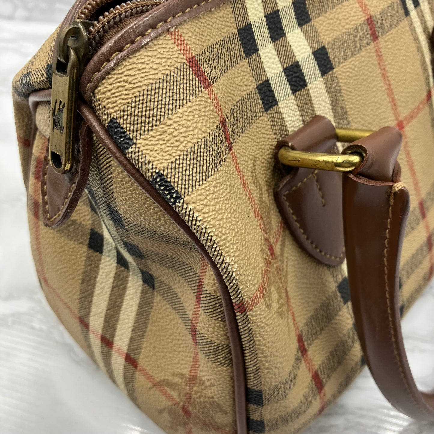 BURBERRY Mini Boston Bag Nova Check