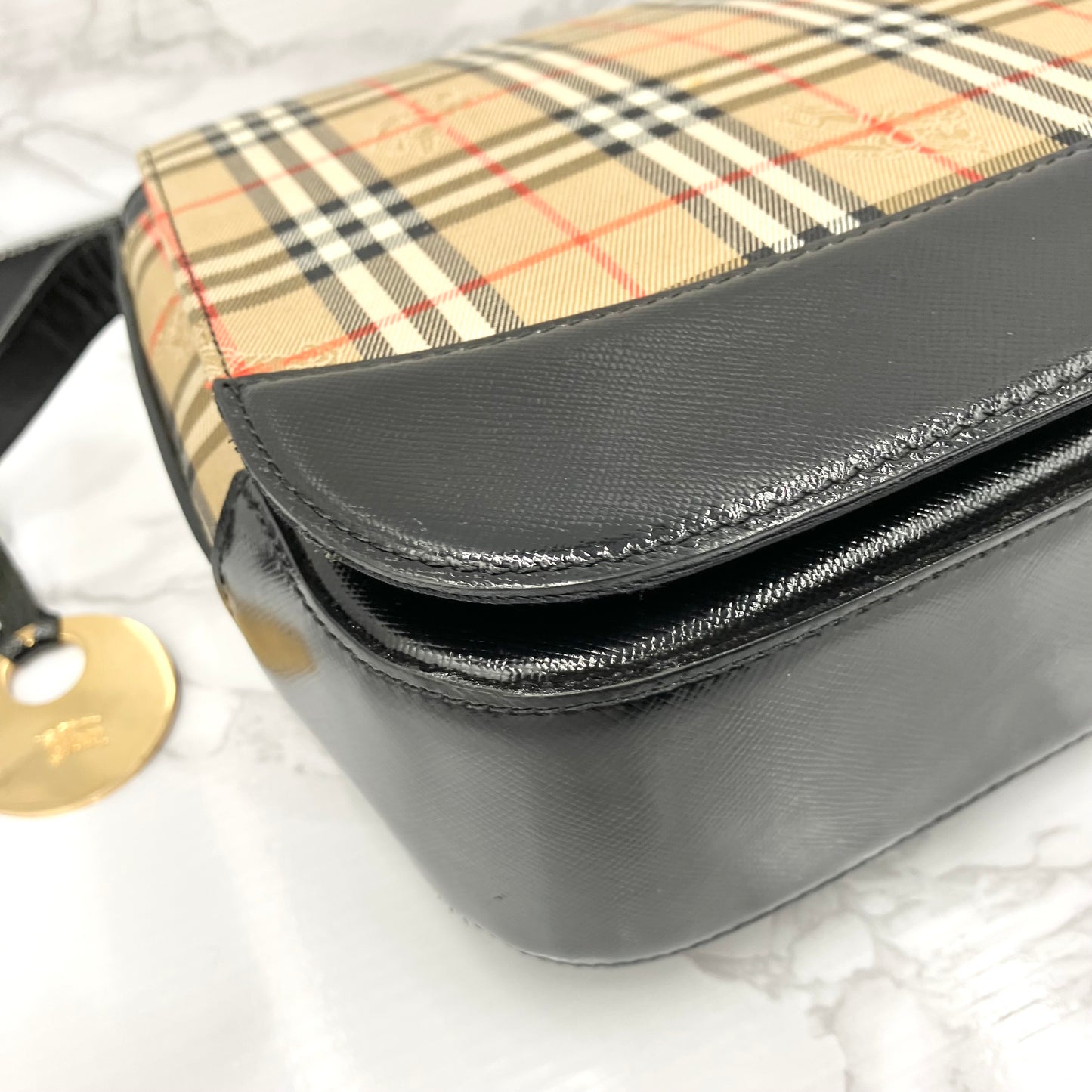 BURBERRY Nova Check Shoulder Bag