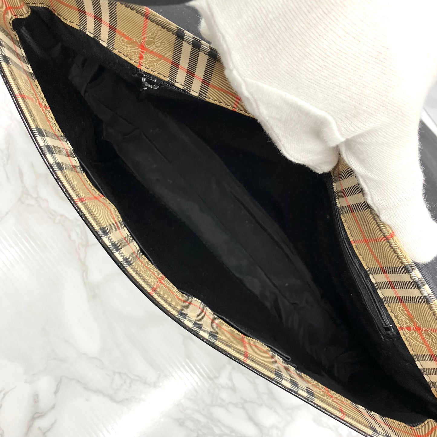 BURBERRY Nova Check Shoulder Bag