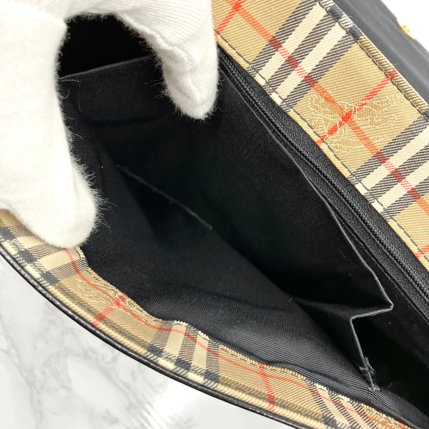 BURBERRY Nova Check Shoulder Bag