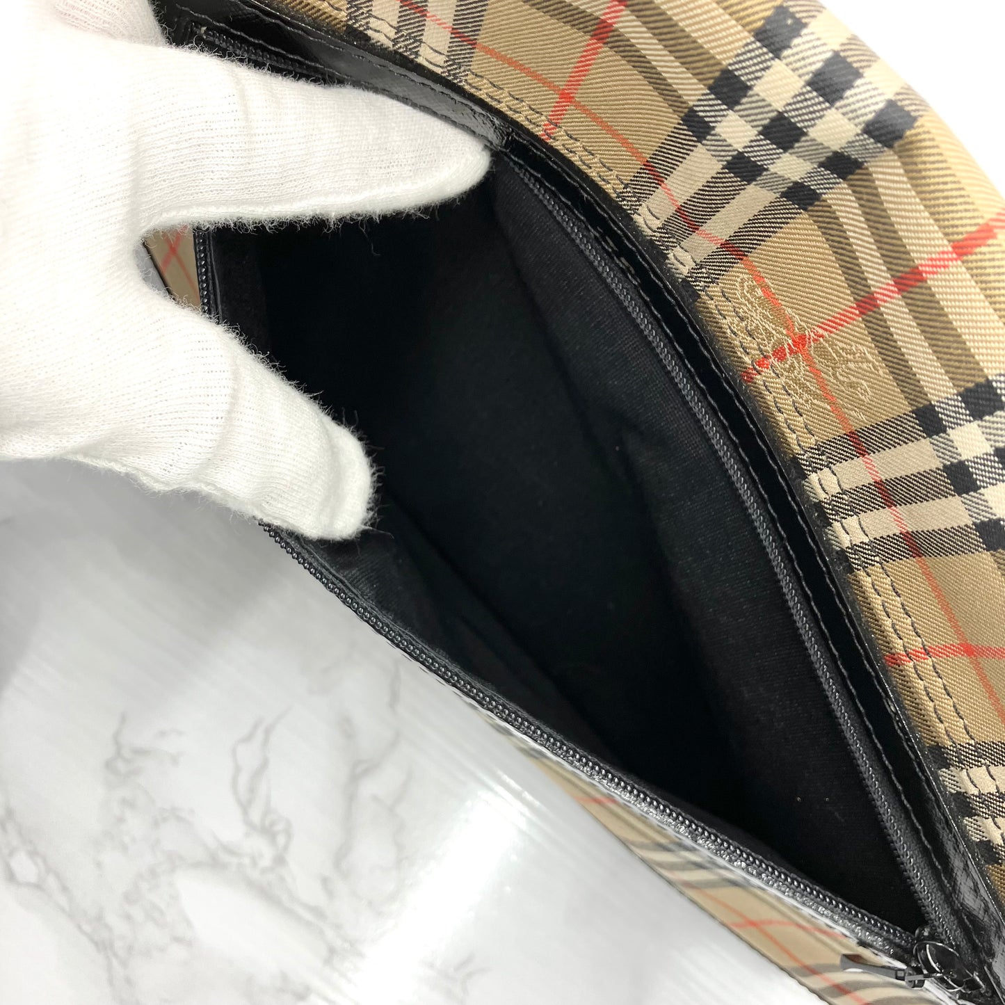 BURBERRY Nova Check Shoulder Bag