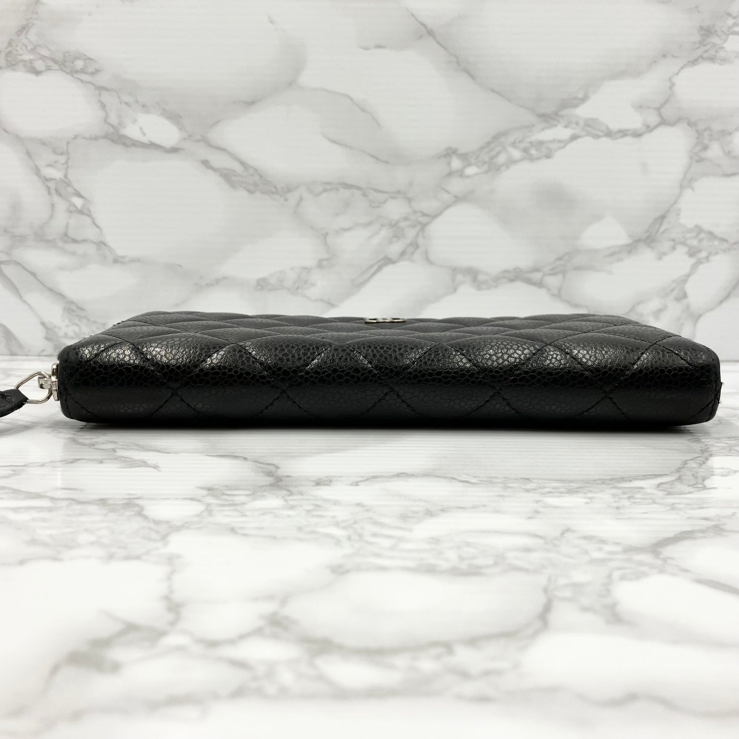 CHANEL Caviar skin long wallet