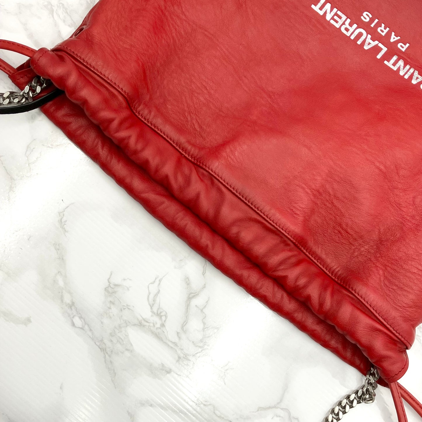 YVES SAINT LAURENT Teddy Drawstring Shoulder Bag