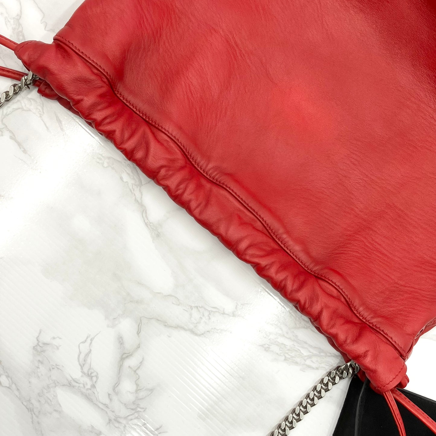 YVES SAINT LAURENT Teddy Drawstring Shoulder Bag