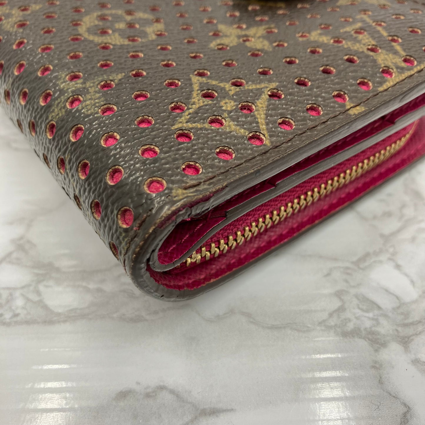 LOUIS VUITTON Monogram Perfo wallet