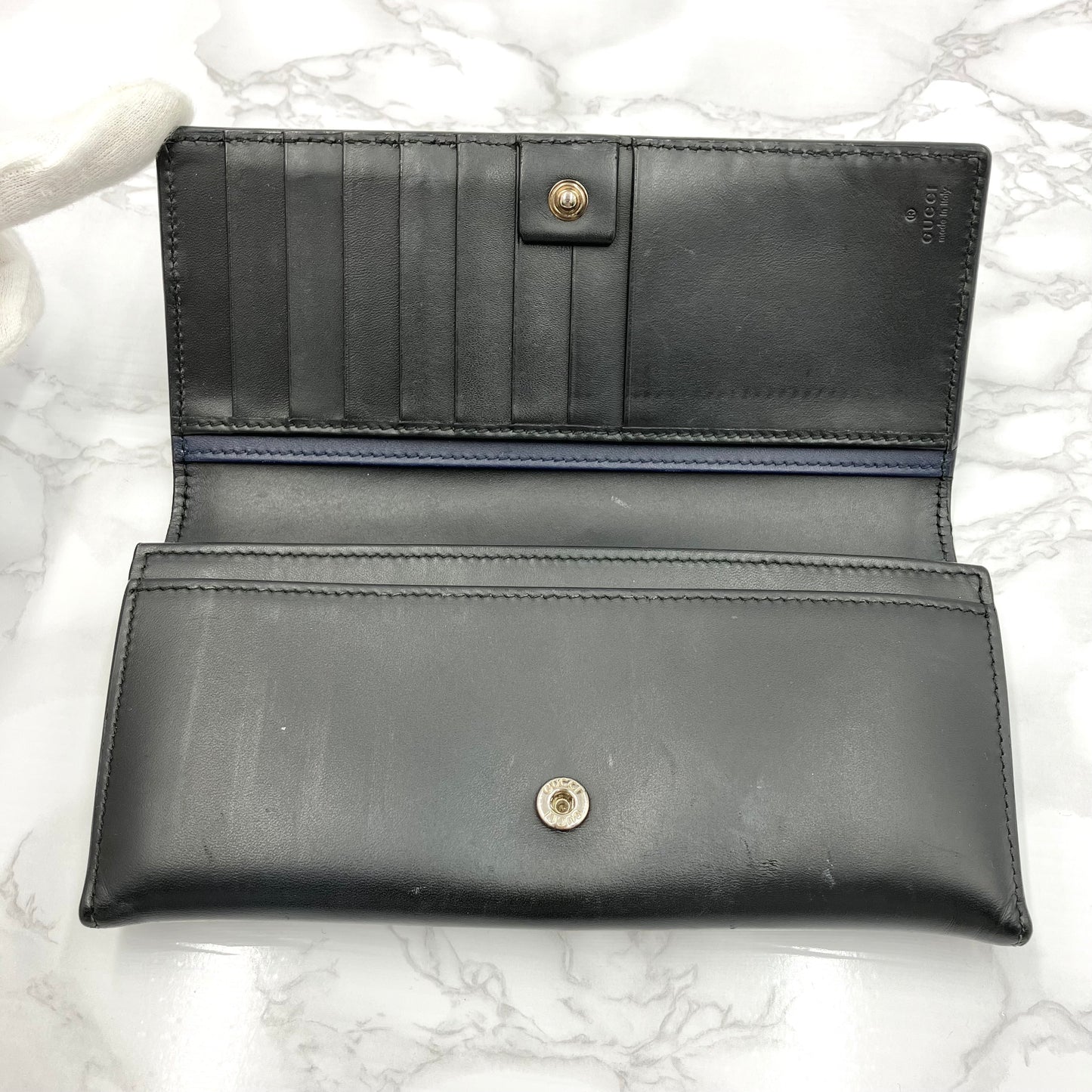 GUCCI Leather Long Wallets