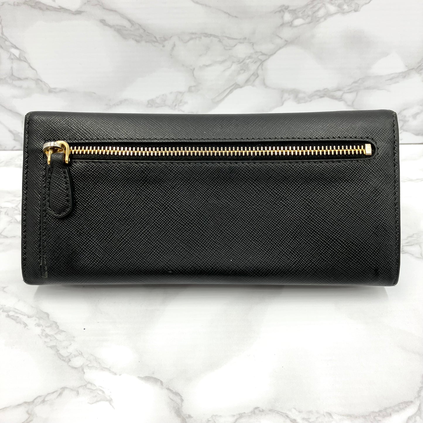 PRADA Saffiano leather long wallet