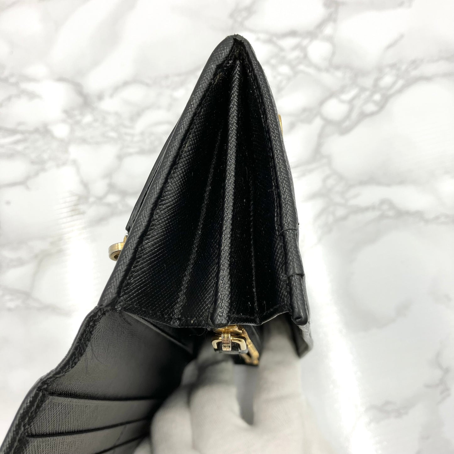 PRADA Saffiano leather long wallet