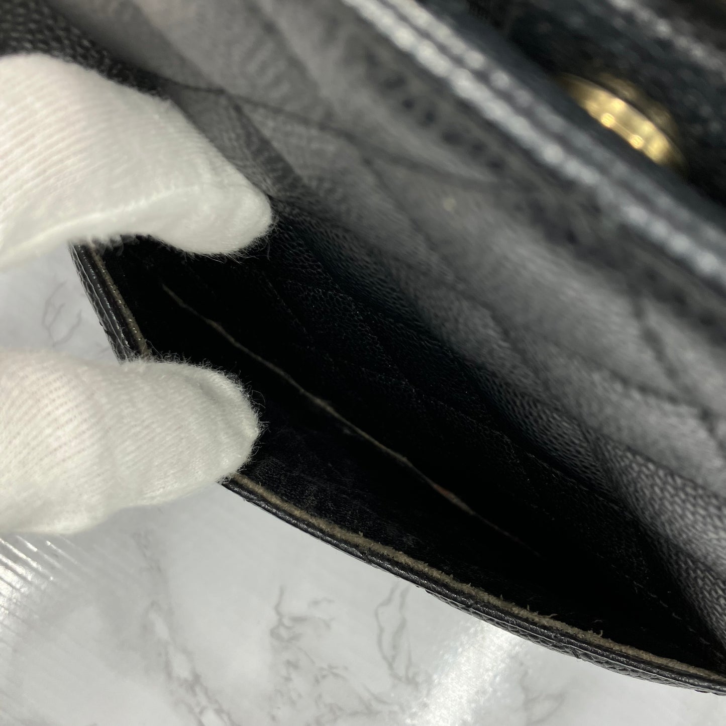 CHANEL Caviar skin PST chain tote