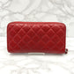 CHANEL Caviar skin long wallet