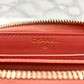 CHANEL Caviar skin long wallet