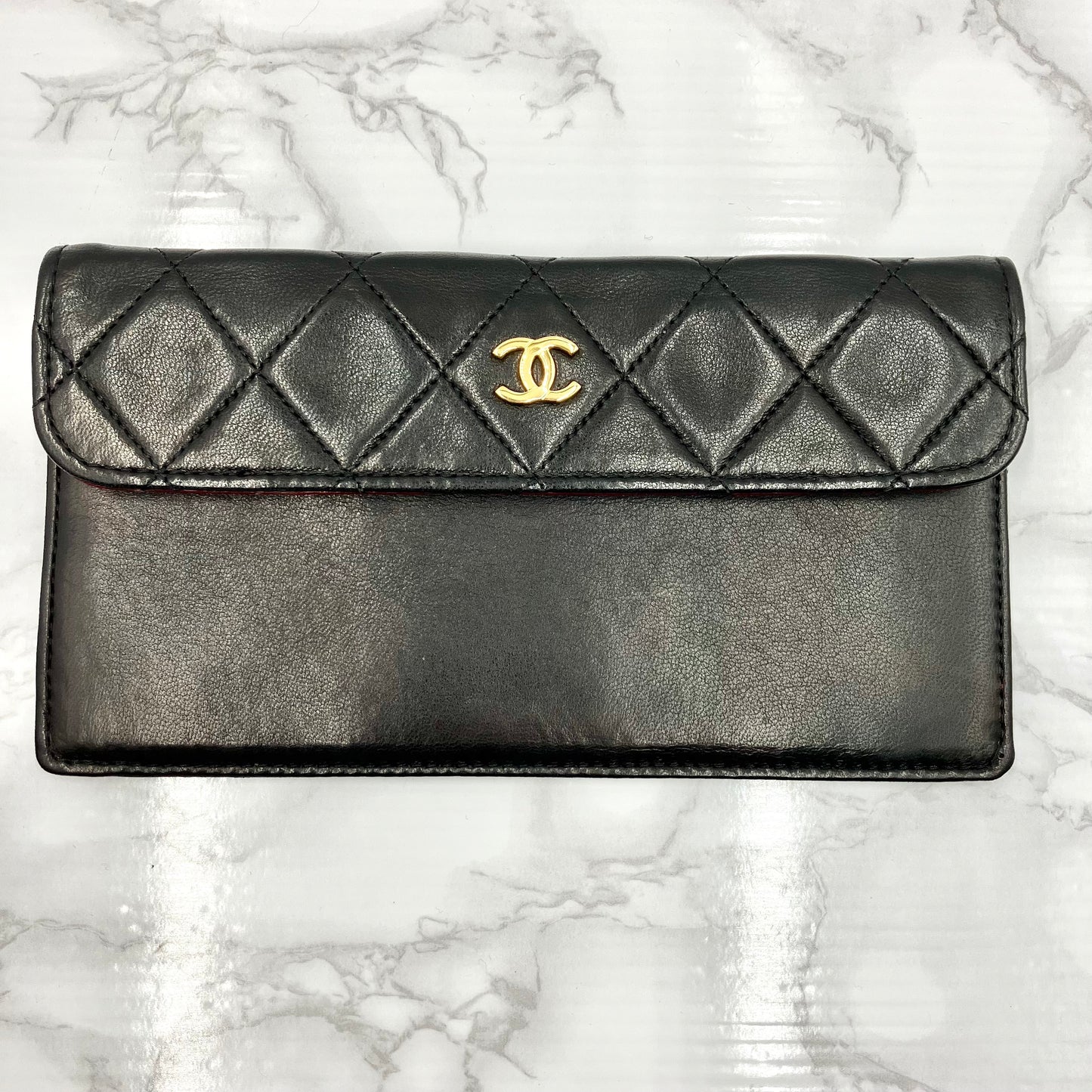 CHANEL Matrasse double chain shoulder bag