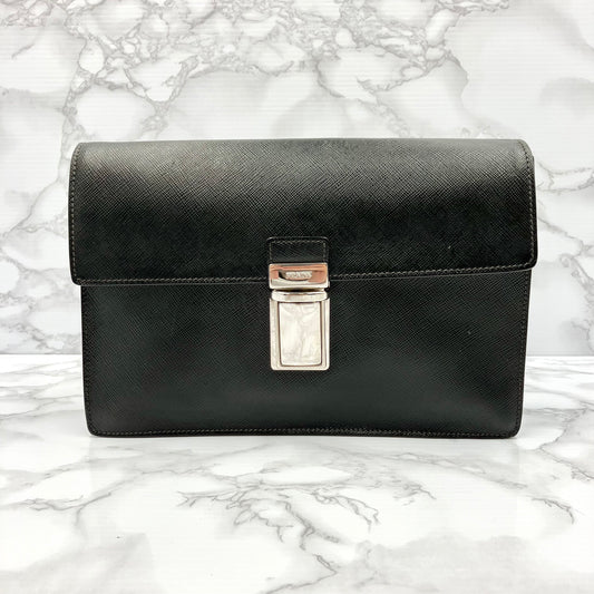 PRADA Saffiano Clutch Bag