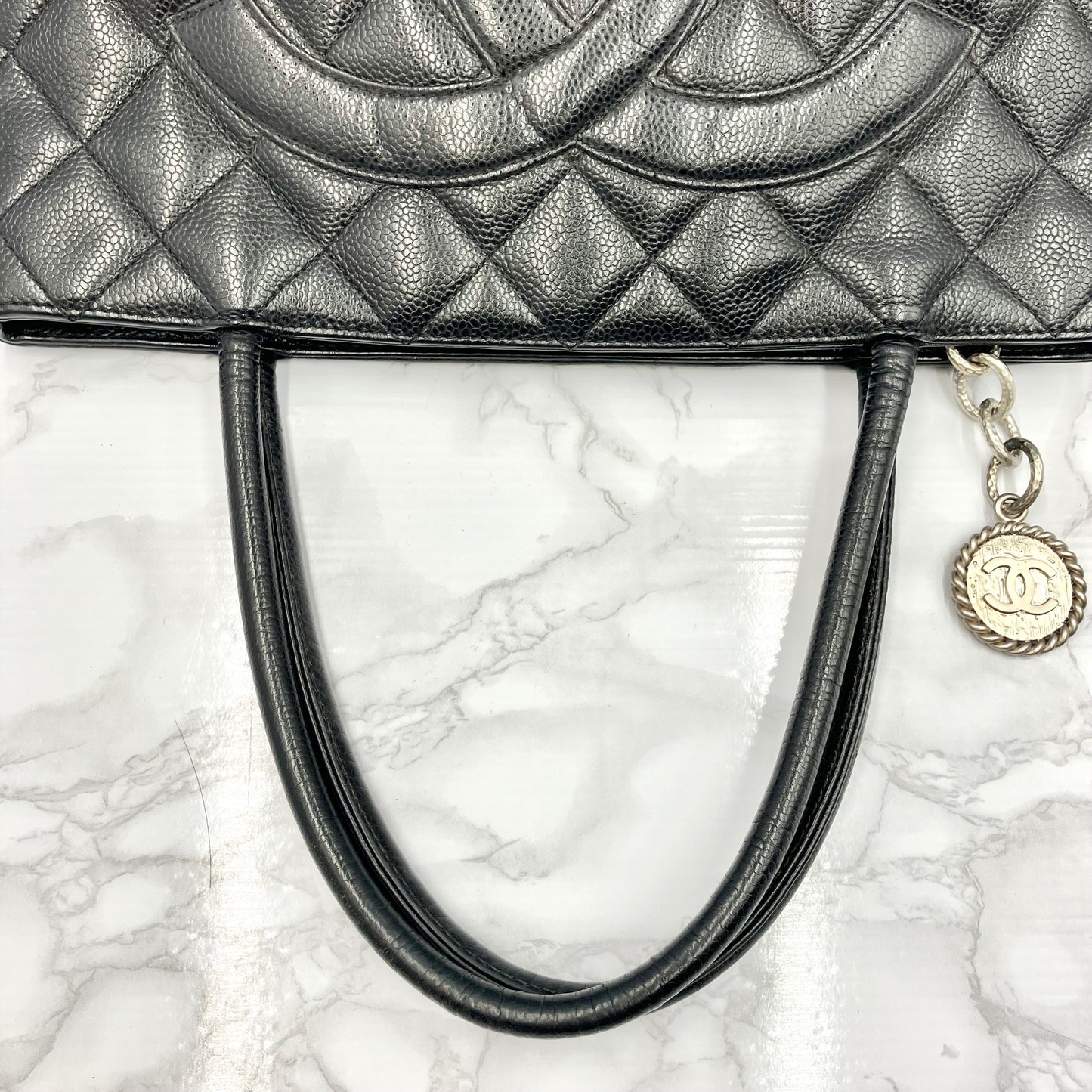 CHANEL Medallion Matrasse tote bag