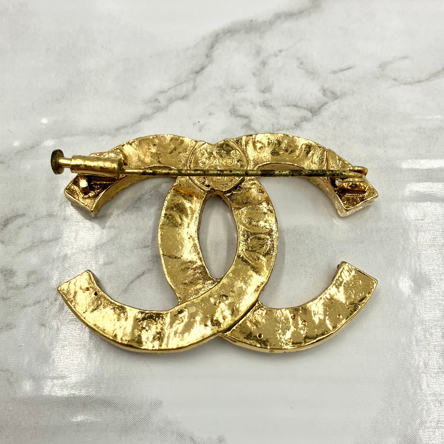 CHANEL CC mark brooch