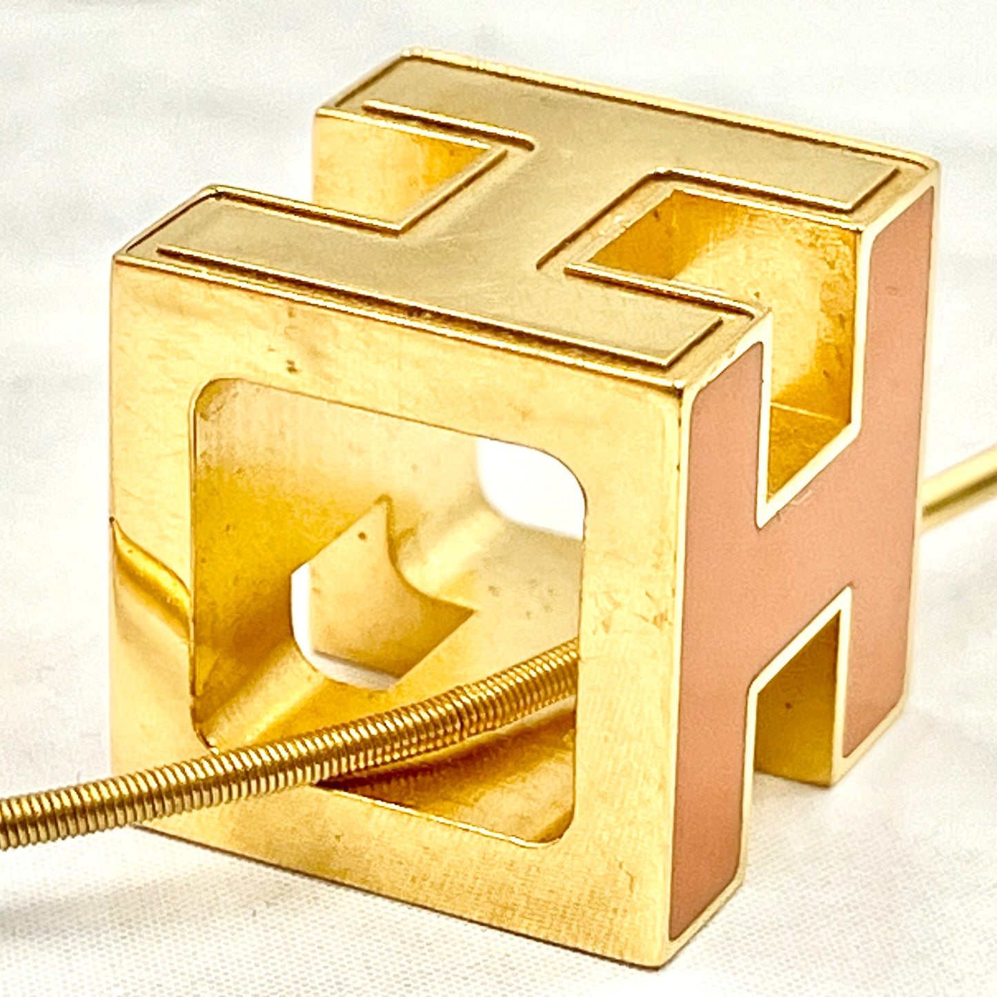 HERMES H Cube necklace