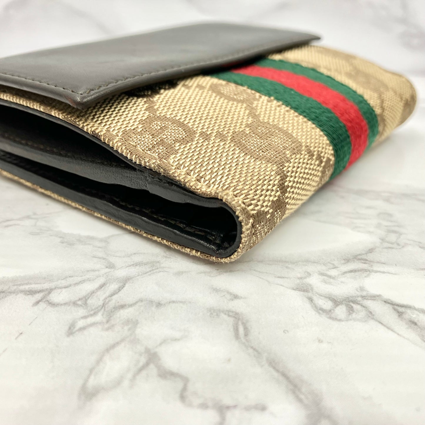 GUCCI Sherry Line Mini Wallet