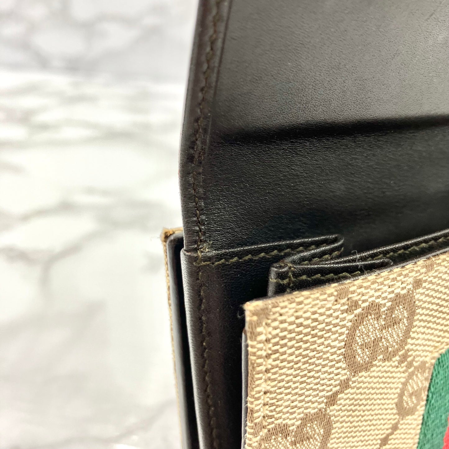 GUCCI Sherry Line Mini Wallet