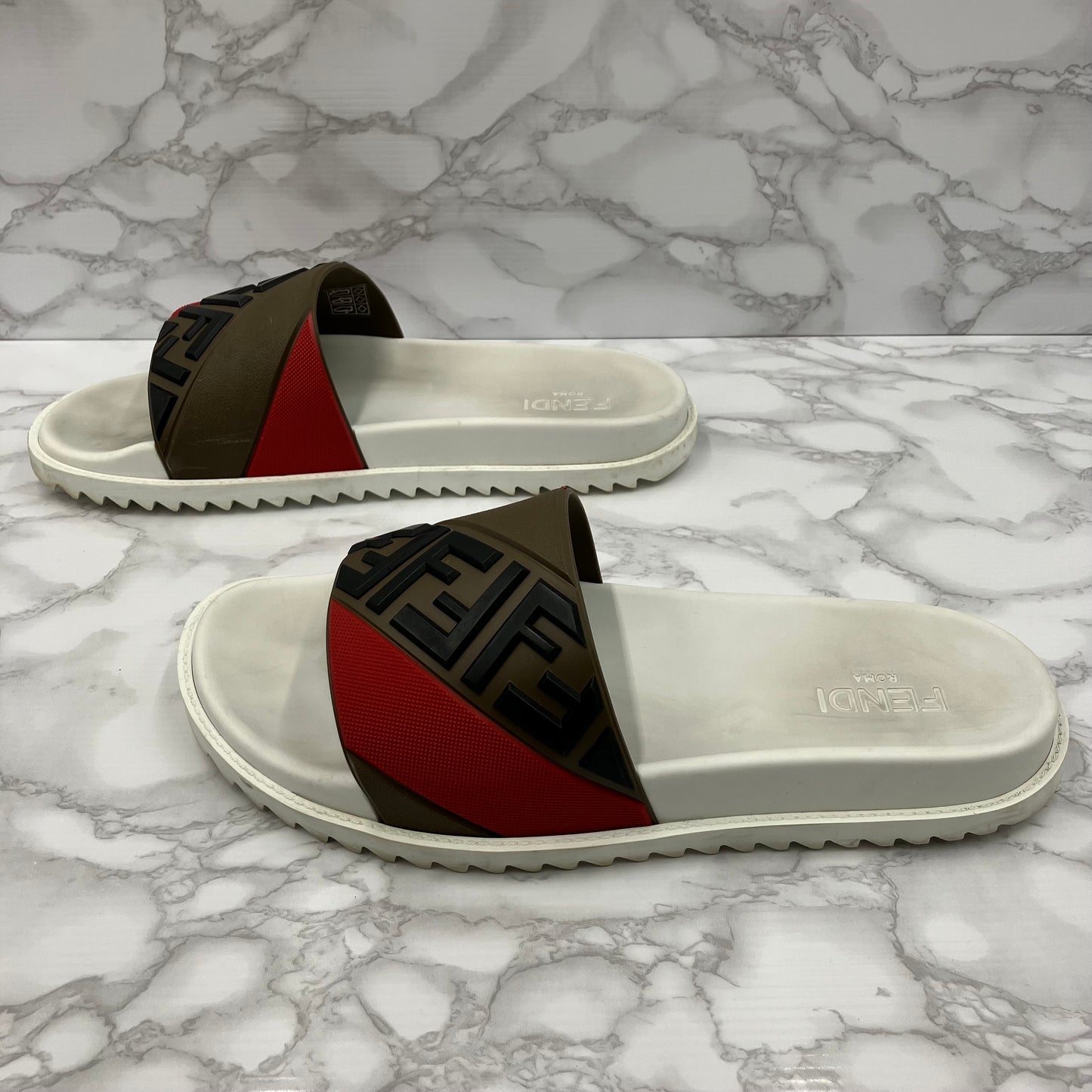 FENDI Zucca Sandals size 11