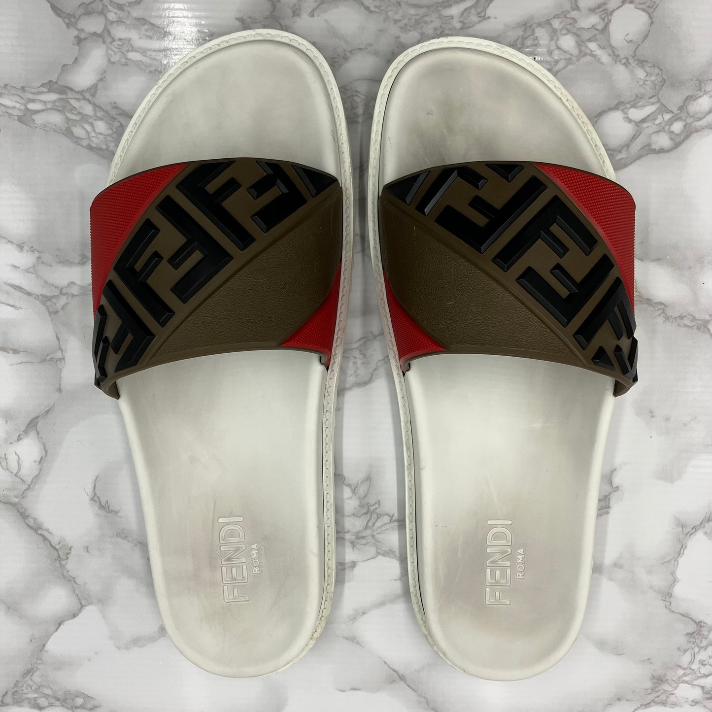 FENDI Zucca Sandals size 11