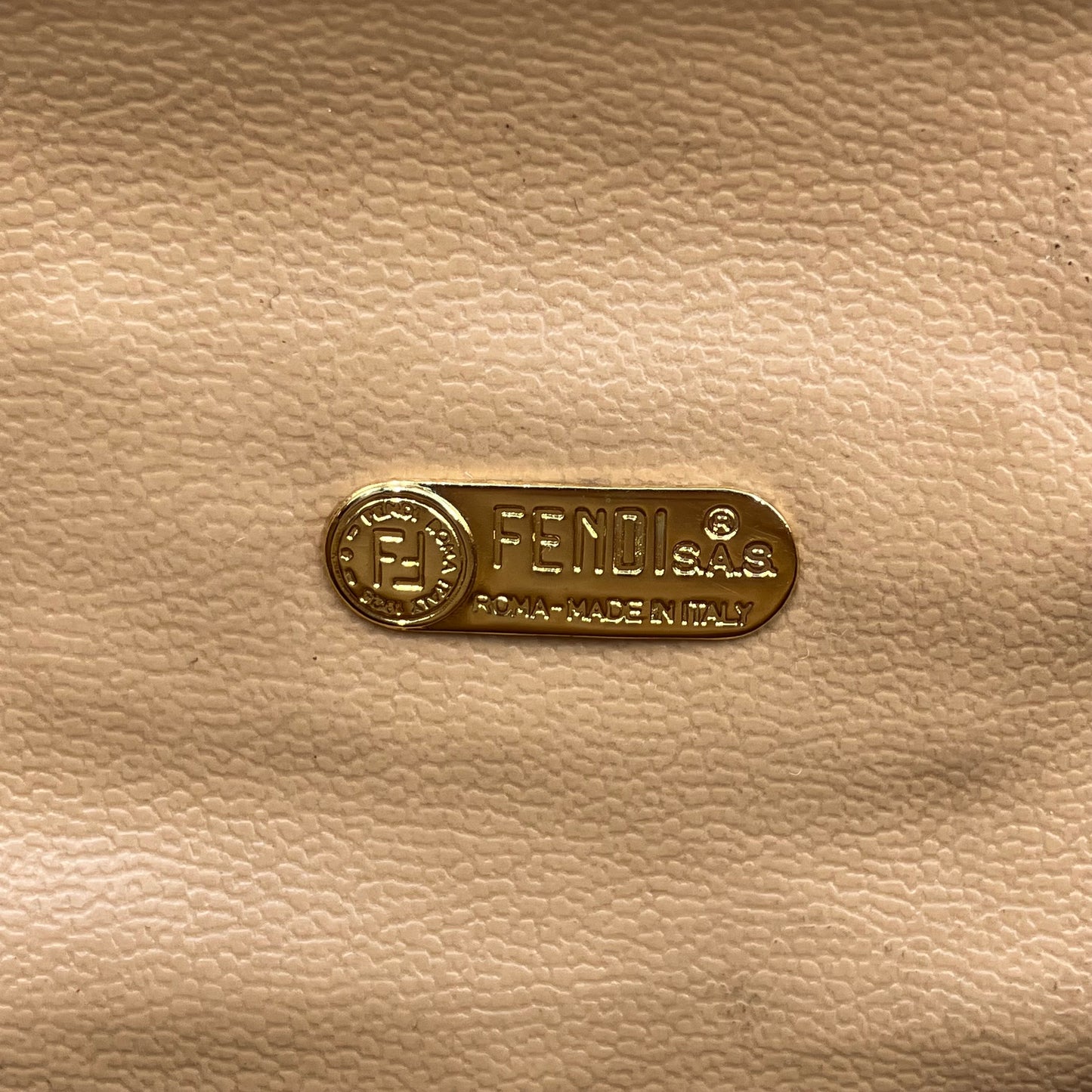 FENDI Zucchino Mini Boston Bag