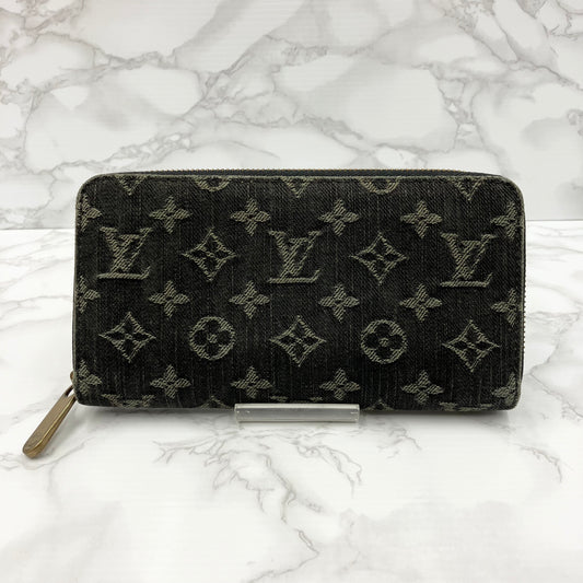 LOUIS VUITTON Monogram Denim Zippy Wallet