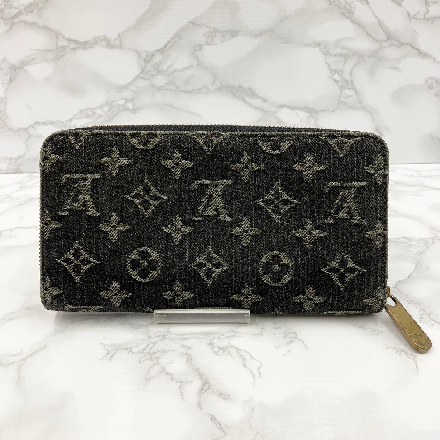 LOUIS VUITTON Monogram Denim Zippy Wallet