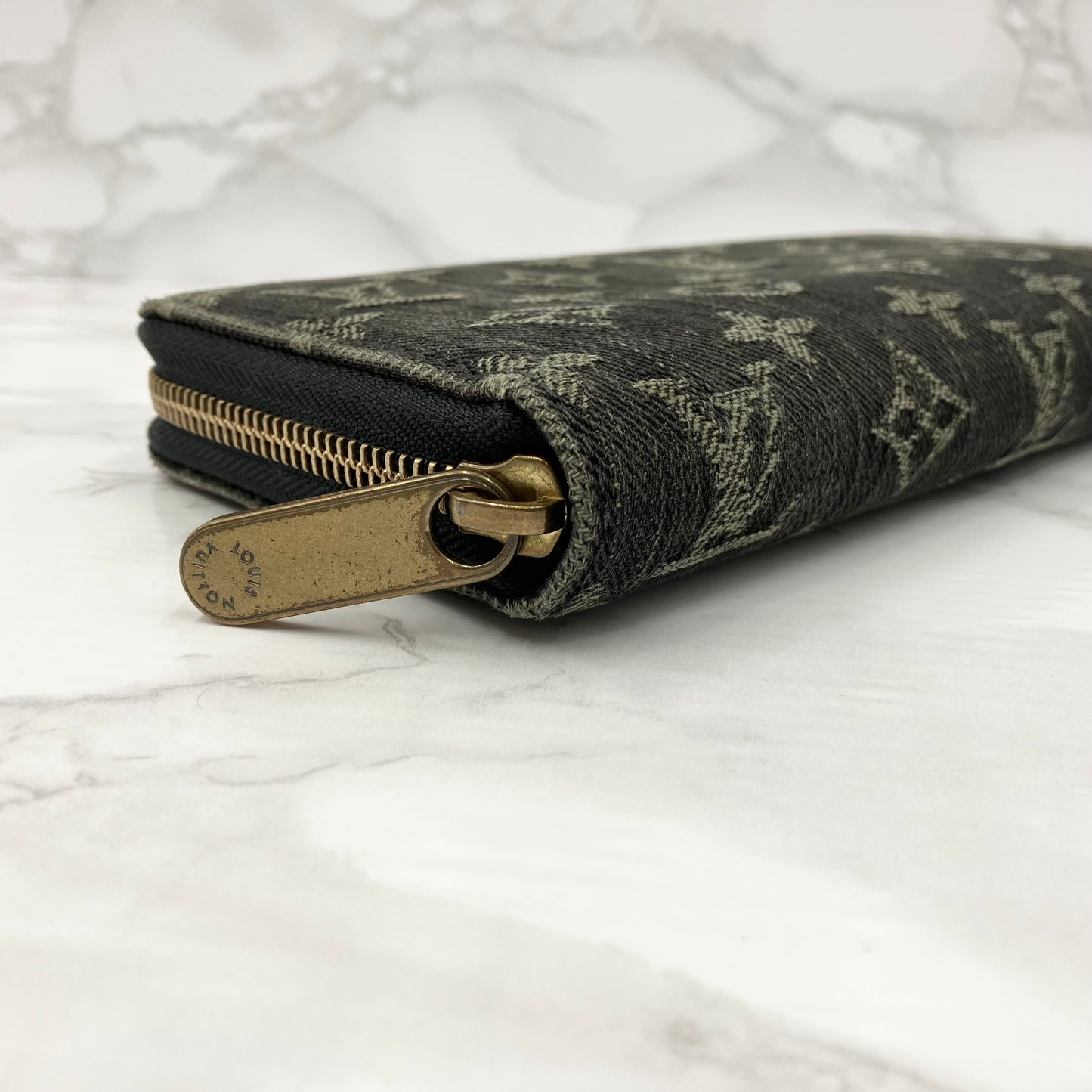 LOUIS VUITTON Monogram Denim Zippy Wallet