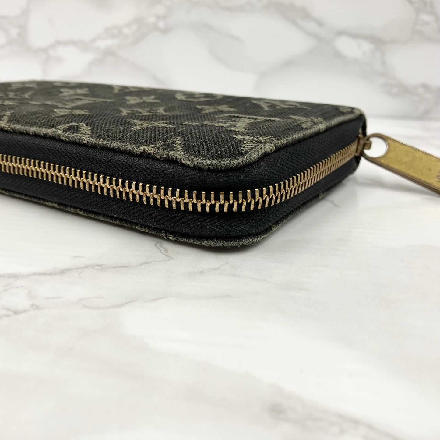 LOUIS VUITTON Monogram Denim Zippy Wallet