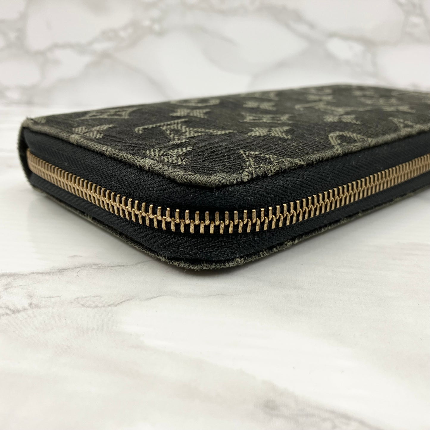 LOUIS VUITTON Monogram Denim Zippy Wallet