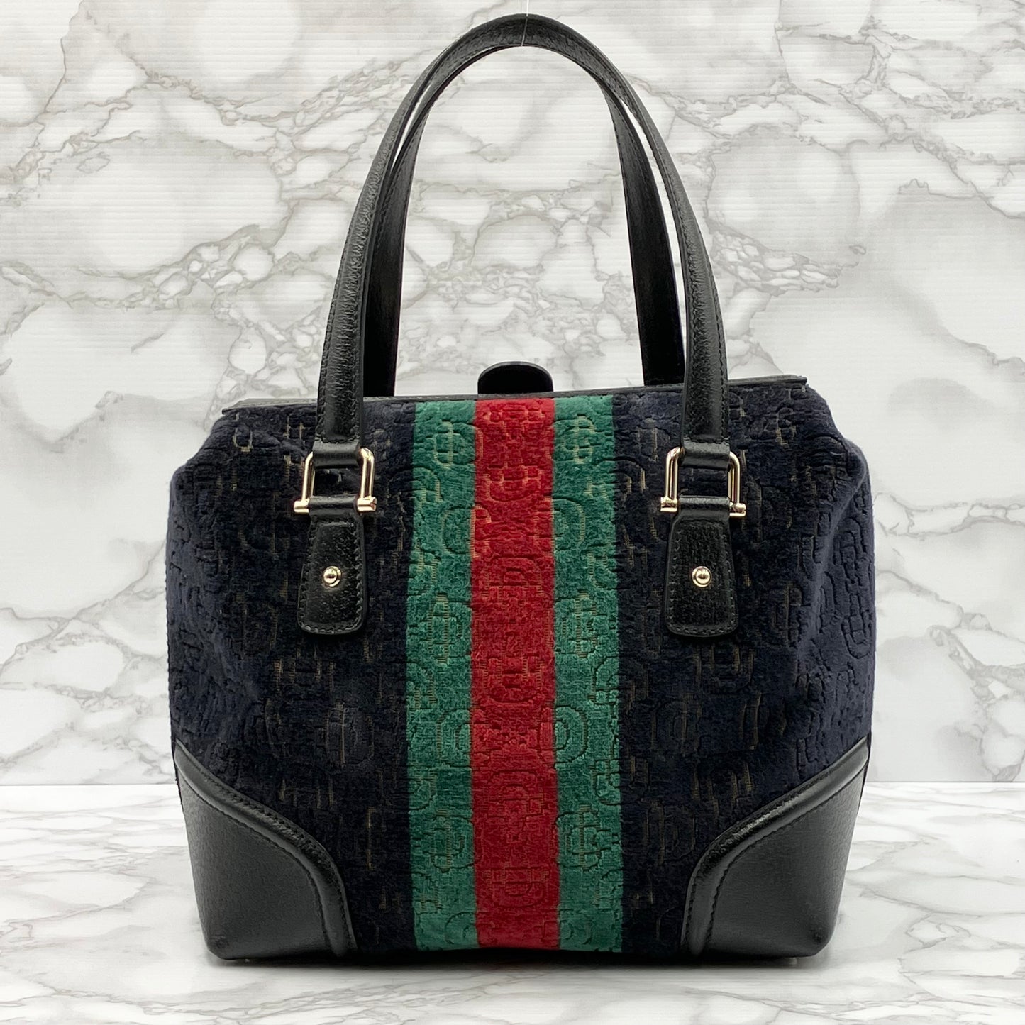 GUCCI Sherry Line Mini Boston Horsebit Doctor's Bag