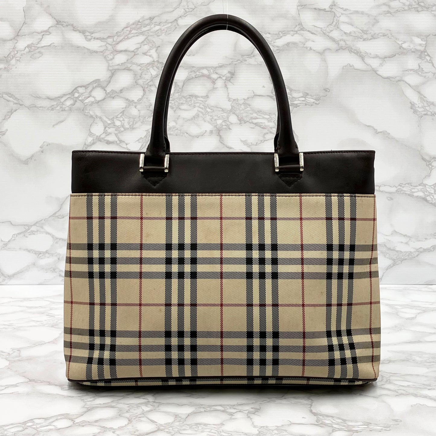 BURBERRY Nova Check Tote Bag